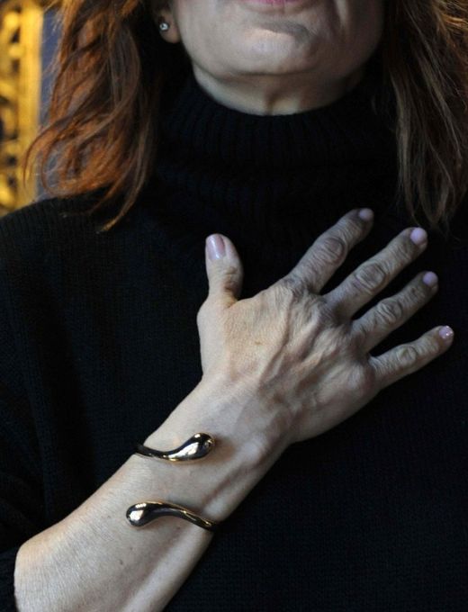 Bracciale Lulu Cuff in Bronzo Rosa