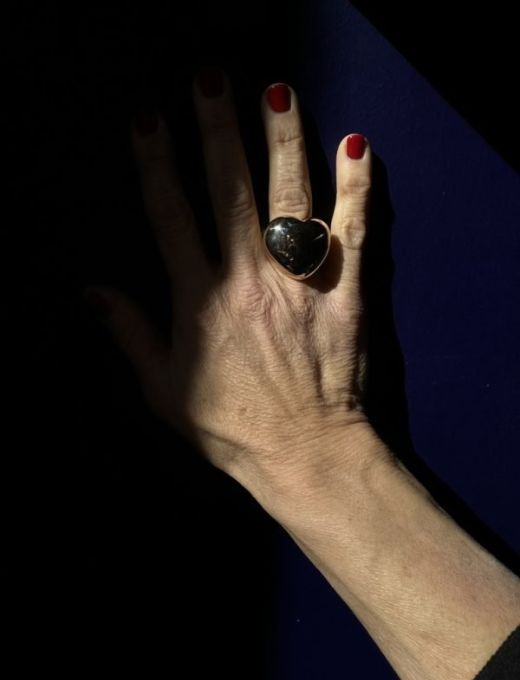 Anello Cuore in bronzo